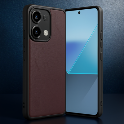 Xiaomi Redmi Note 13 Pro 4g Kılıf Aras Deri Kapak - Bordo