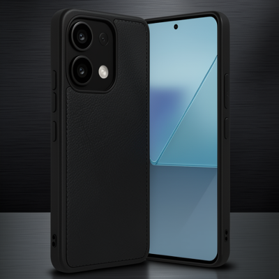 Xiaomi Redmi Note 13 Pro 4g Kılıf Aras Deri Kapak - Siyah