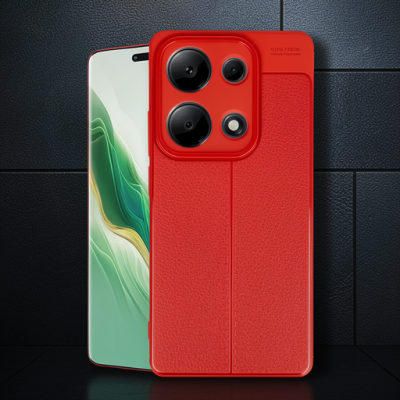 Xiaomi Redmi Note 13 Pro 4g Kılıf Auto Focus Kapak - Kırmızı