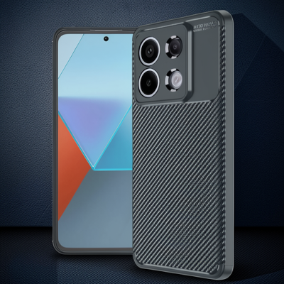 Xiaomi Redmi Note 13 Pro 4g Kılıf Auto Focus Karbon Kapak - Koyu Yeşil