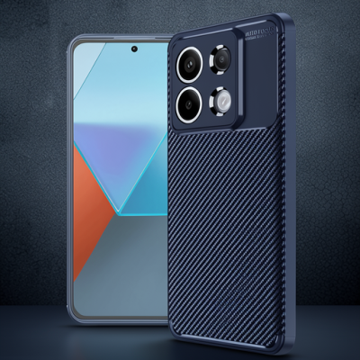 Xiaomi Redmi Note 13 Pro 4g Kılıf Auto Focus Karbon Kapak - Lacivert