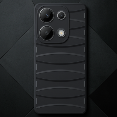 Xiaomi Redmi Note 13 Pro 4g Kılıf Bibercas Silikon Kapak - Siyah