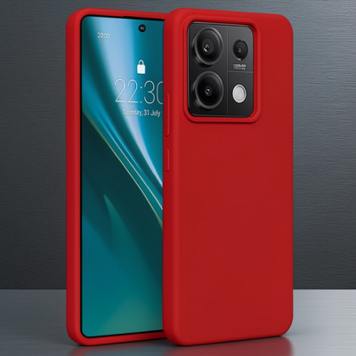 Xiaomi Redmi Note 13 Pro 4g Kılıf First Silikon - Kırmızı
