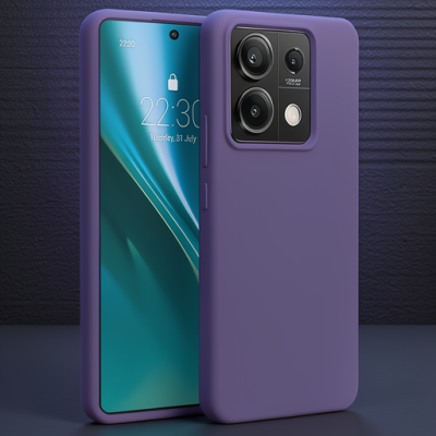Xiaomi Redmi Note 13 Pro 4g Kılıf First Silikon - Mor