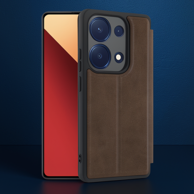 Xiaomi Redmi Note 13 Pro 4g Kılıf Flip Cover - Taba