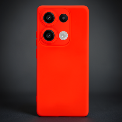 Xiaomi Redmi Note 13 Pro 4g Kılıf Nano İçi Kadife Silikon - Kırmızı