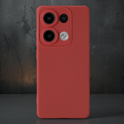 Xiaomi Redmi Note 13 Pro 4g Kılıf Nano İçi Kadife Silikon - Pudra