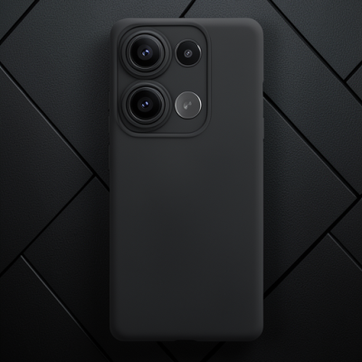 Xiaomi Redmi Note 13 Pro 4g Kılıf Nano İçi Kadife Silikon - Siyah