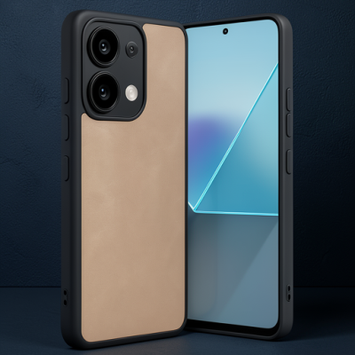 Xiaomi Redmi Note 13 Pro 5g Kılıf Aras Deri Kapak - Pudra