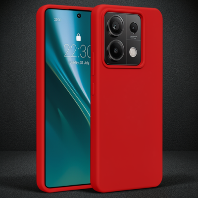 Xiaomi Redmi Note 13 Pro 5g Kılıf First Silikon - Kırmızı