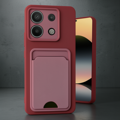 Xiaomi Redmi Note 13 Pro 5g Kılıf Kelvin Kartvizitli Silikon - Lila