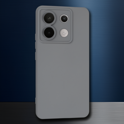 Xiaomi Redmi Note 13 Pro 5g Kılıf Nano İçi Kadife Silikon - Gri