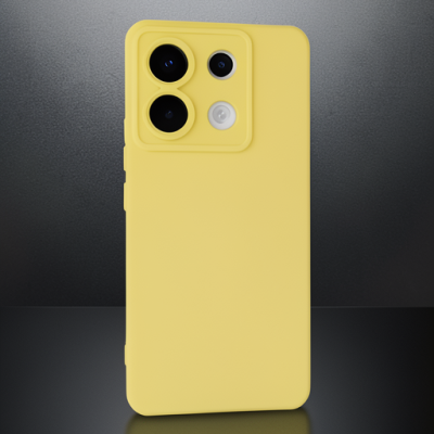 Xiaomi Redmi Note 13 Pro 5g Kılıf Nano İçi Kadife Silikon - Sarı