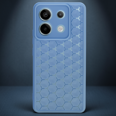 Xiaomi Redmi Note 13 Pro 5g Kılıf Petek Silikon Kapak - Mavi