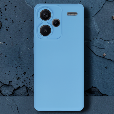 Xiaomi Redmi Note 13 Pro Plus Kılıf Nano İçi Kadife Silikon - Mavi