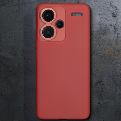 Xiaomi Redmi Note 13 Pro Plus Kılıf Nano İçi Kadife Silikon - Pudra