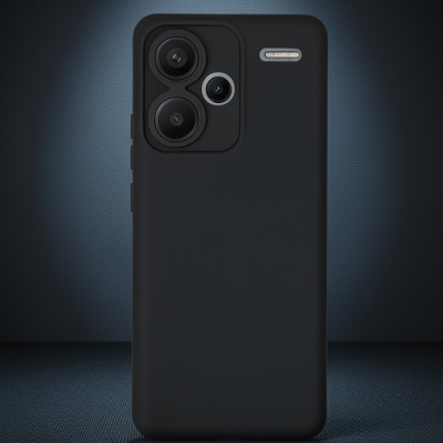 Xiaomi Redmi Note 13 Pro Plus Kılıf Nano İçi Kadife Silikon - Siyah