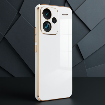 Xiaomi Redmi Note 13 Pro Plus Kılıf Volet Silikon - Beyaz
