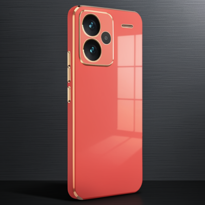 Xiaomi Redmi Note 13 Pro Plus Kılıf Volet Silikon - Kırmızı