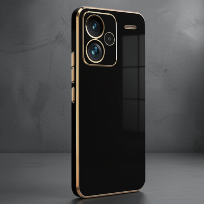 Xiaomi Redmi Note 13 Pro Plus Kılıf Volet Silikon - Siyah