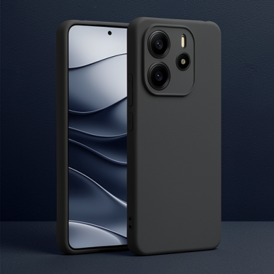 Xiaomi Redmi Note 14 4g Kılıf First Silikon - Siyah