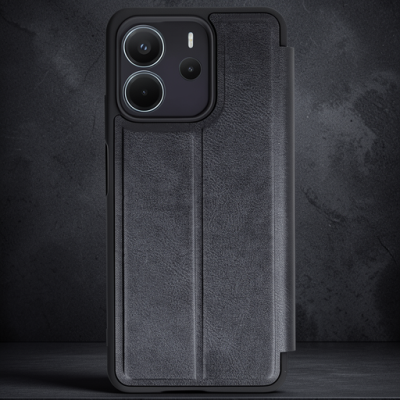 Xiaomi Redmi Note 14 4g Kılıf Flip Cover - Siyah