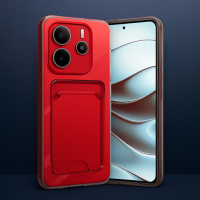 Xiaomi Redmi Note 14 4g Kılıf Kart Şeffaf Silikon - Şeffaf