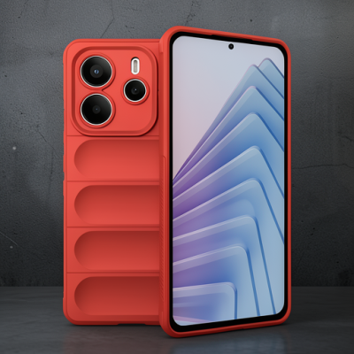 Xiaomi Redmi Note 14 4g Kılıf Optimum Silikon - Kırmızı