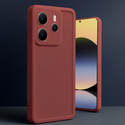 Xiaomi Redmi Note 14 4g Kılıf Viera Silikon - Bordo