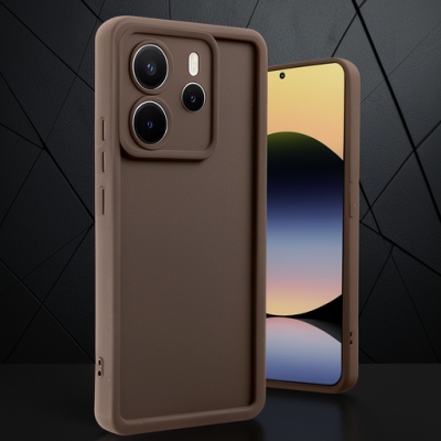 Xiaomi Redmi Note 14 4g Kılıf Viera Silikon - Kahverengi