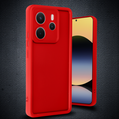 Xiaomi Redmi Note 14 4g Kılıf Viera Silikon - Kırmızı