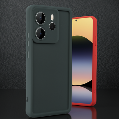 Xiaomi Redmi Note 14 4g Kılıf Viera Silikon - Koyu Yeşil