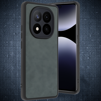 Xiaomi Redmi Note 14 Pro 4g Kılıf Aras Deri Kapak - Koyu Yeşil