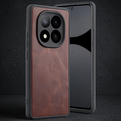 Xiaomi Redmi Note 14 Pro 4g Kılıf Aras Deri Kapak - Taba
