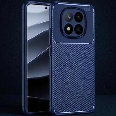 Xiaomi Redmi Note 14 Pro 4g Kılıf Auto Focus Karbon Kapak - Lacivert