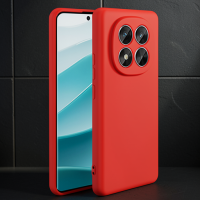 Xiaomi Redmi Note 14 Pro 4g Kılıf First Silikon - Kırmızı