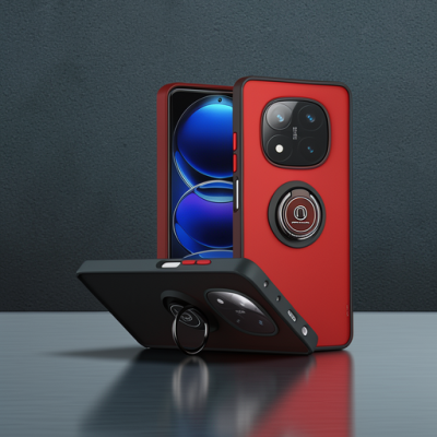 Xiaomi Redmi Note 14 Pro 4g Kılıf Montreal Yüzüklü Silikon Kapak - Yeşil