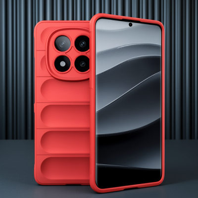 Xiaomi Redmi Note 14 Pro 4g Kılıf Optimum Silikon - Kırmızı