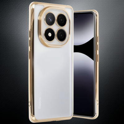 Xiaomi Redmi Note 14 Pro 4g Kılıf Razer Lensli Silikon - Gold