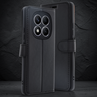 Xiaomi Redmi Note 14 Pro 4g Kılıf Trend S Plus Kapaklı Kılıf - Siyah