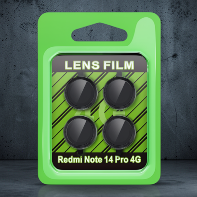 Xiaomi Redmi Note 14 Pro 4g Raze Metal Kamera Lens - Siyah