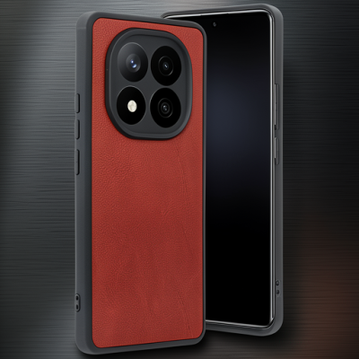 Xiaomi Redmi Note 14 Pro 5g Kılıf Aras Deri Kapak - Kırmızı