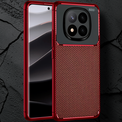 Xiaomi Redmi Note 14 Pro 5g Kılıf Auto Focus Karbon Kapak - Koyu Yeşil