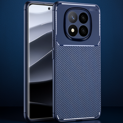 Xiaomi Redmi Note 14 Pro 5g Kılıf Auto Focus Karbon Kapak - Lacivert