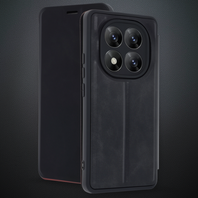 Xiaomi Redmi Note 14 Pro 5g Kılıf Flip Cover - Siyah