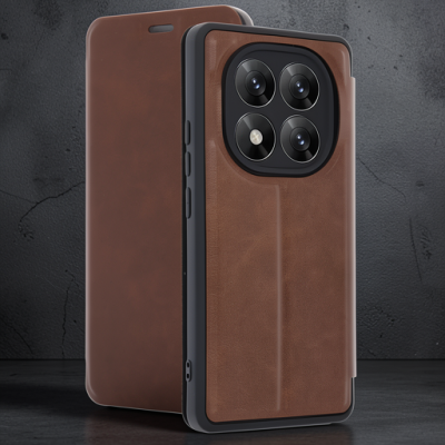 Xiaomi Redmi Note 14 Pro 5g Kılıf Flip Cover - Taba