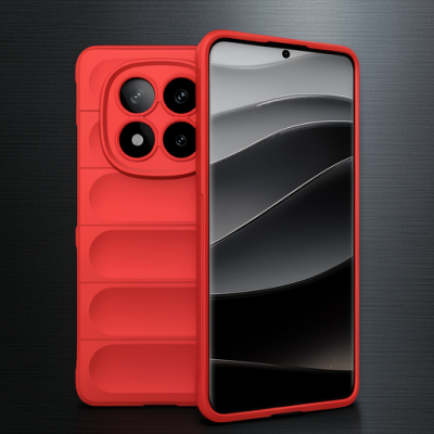 Xiaomi Redmi Note 14 Pro 5g Kılıf Optimum Silikon - Kırmızı