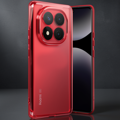 Xiaomi Redmi Note 14 Pro 5g Kılıf Razer Lensli Silikon - Gümüş