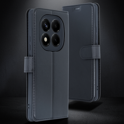 Xiaomi Redmi Note 14 Pro 5g Kılıf Trend S Plus Kapaklı Kılıf - Siyah