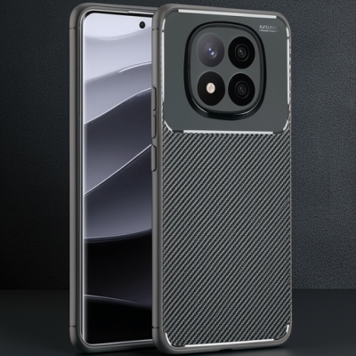 Xiaomi Redmi Note 14 Pro Plus Kılıf Auto Focus Karbon Kapak - Koyu Yeşil